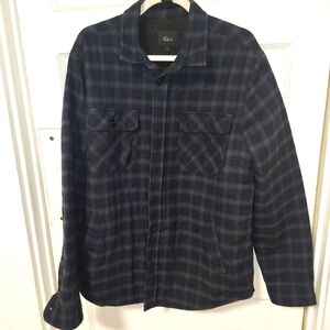 Rails plaid quilted shirt jacket outdoor chore men sz L